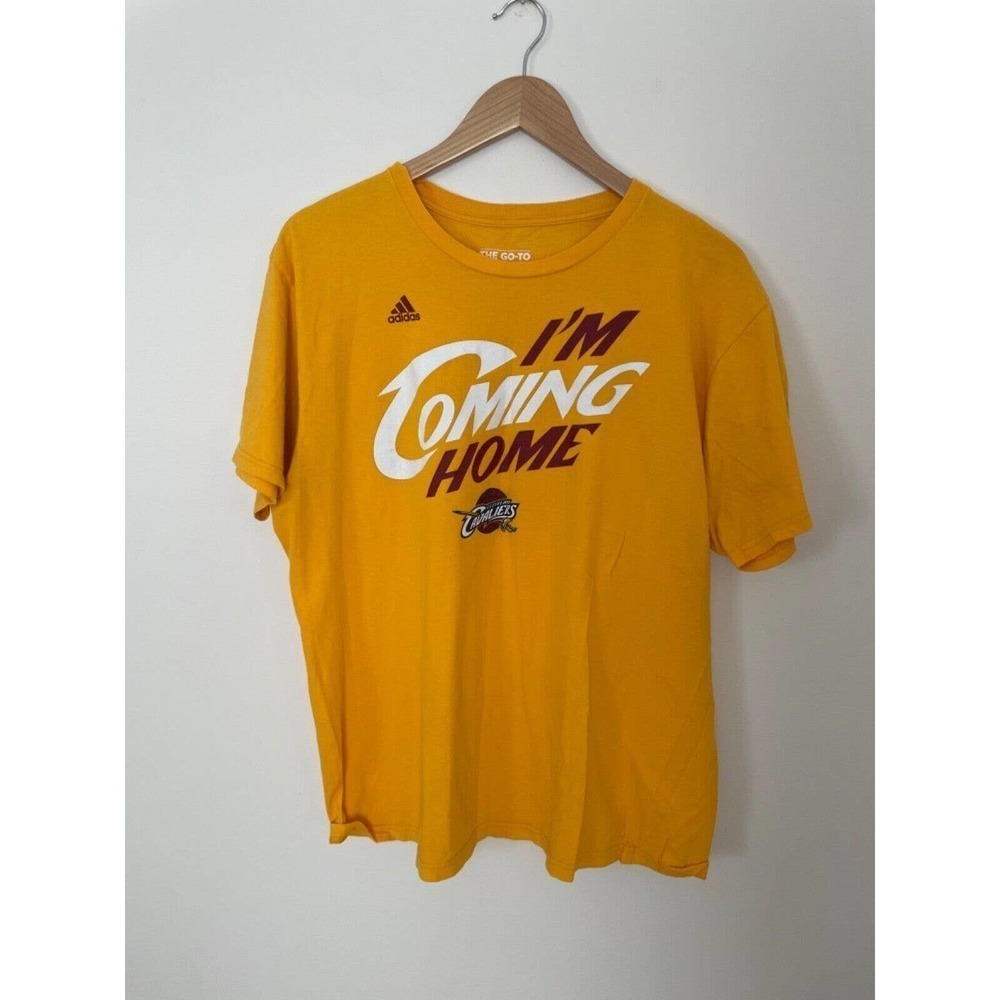 Lebron James Cleveland Cavaliers T Shirt-Mens Large-Adidas-Rare-Im coming